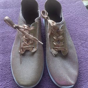 Rose gold tennis sneakers